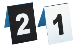 两折塑料物证牌 