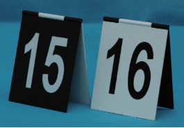 合页式黑白塑料物证牌