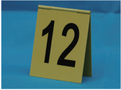  合页式黄色塑料物证牌