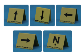 合页式黄色塑料物证牌 