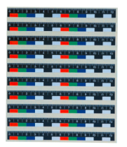 彩色不干胶比例尺（12cm）