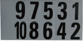 不干胶数字号码本