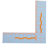  8×8厘米橙色荧光直角比例尺