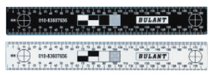 18厘米双面黑白比例尺