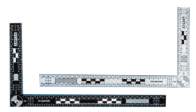 30×15厘米双面黑白折角尺